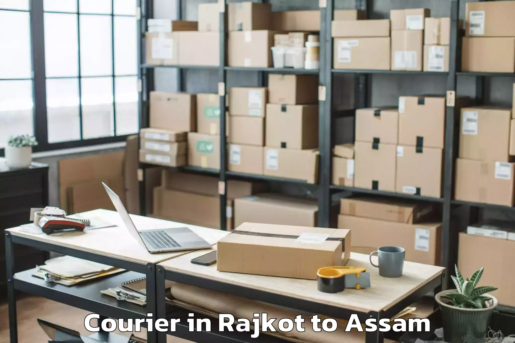 Affordable Rajkot to Dubi Courier